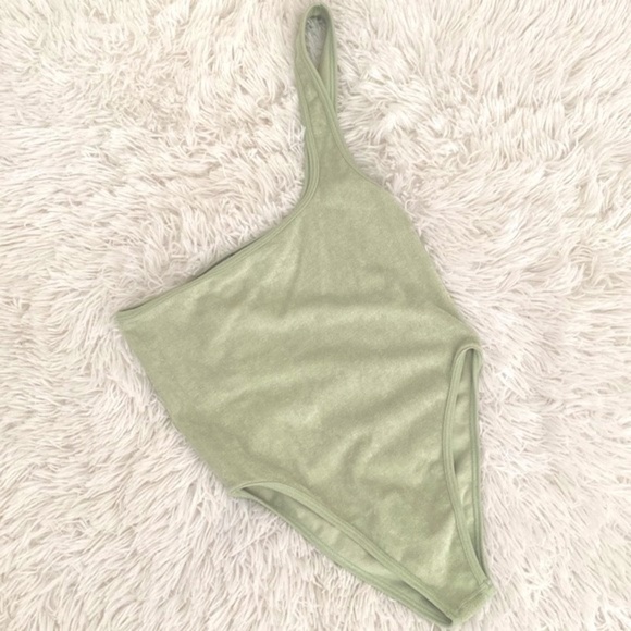 Zara Tops - Nwt Zara french terry one shoulder bodysuit